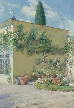 威廉·梅里特·蔡斯（William Merritt Chase）的《佛罗伦萨大通别墅的橘园》（Orangerie Of The Chase Villa In Florence）