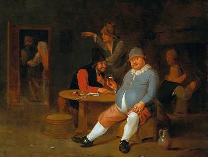 Pieter Harmensz的《带农民的酒馆内部》。Verelst