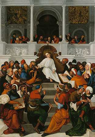卢多维科·马佐利诺《十二岁的耶稣在圣殿里教书》