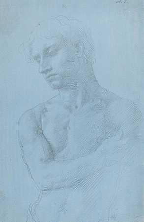 阿尔方斯·勒格罗斯的《裸男半身像》