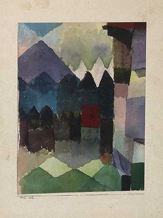 保罗·克利（Paul Klee）的《马克·谢恩·加滕的吹风机》
