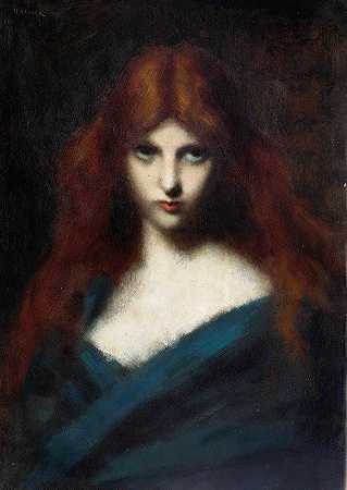 让-雅克·亨纳的《红头发少女肖像》