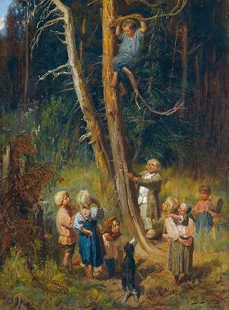 维克托·米哈伊洛维奇·瓦斯涅佐夫的《儿童在森林中的巢穴》