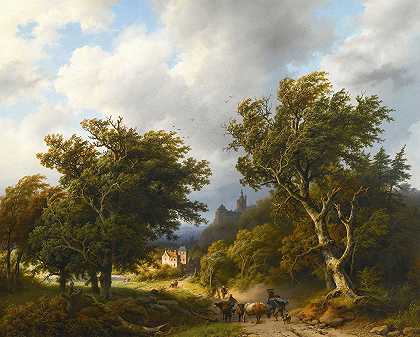Barend Cornelis Koekkoek的《狂风》