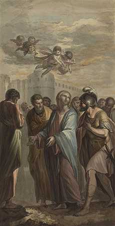 欧内斯特·扎卡里亚斯·普拉特纳的《基督与使徒和罗马士兵》