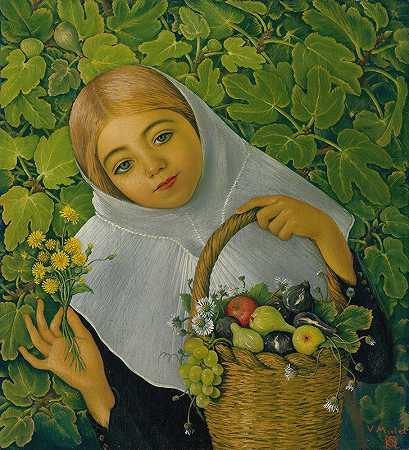 文森特·穆莱特·克拉弗的《采集水果和鲜花》
