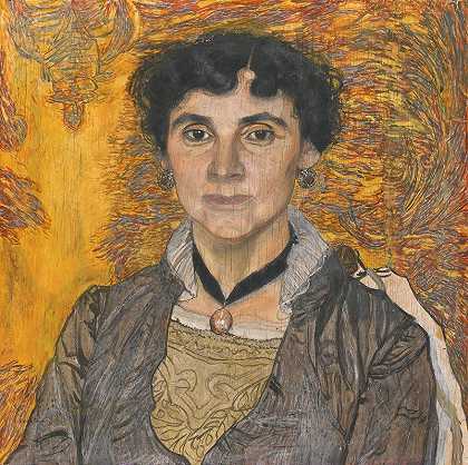 亚历山大·雅科夫列维奇·戈洛文的《女士肖像》