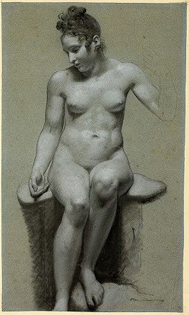 皮埃尔·保罗·普鲁德的《坐着的裸女》