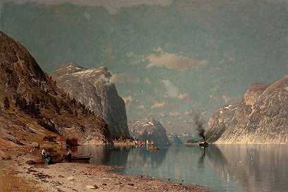 阿德尔斯汀·诺曼的《峡湾风景》
