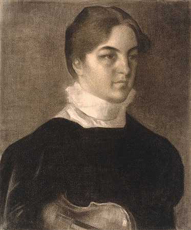 《卡伦·布拉姆森肖像》（Vilhelm Hammershøi）