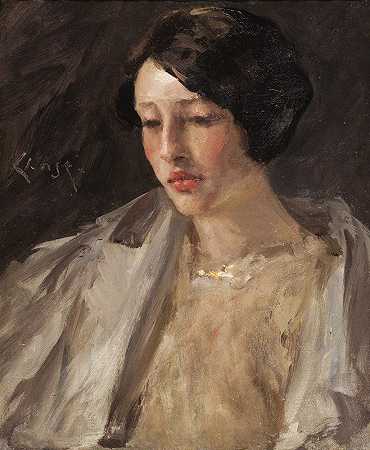 威廉·梅里特·蔡斯（William Merritt Chase）的《Esther M.Groome肖像》