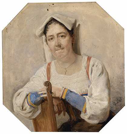 卡尔·普罗斯特的《意大利女人的肖像》