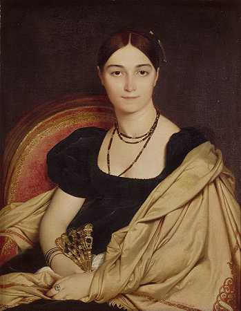 让·奥古斯特·多米尼克·安格斯的《杜瓦西夫人肖像》