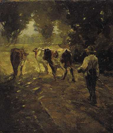 R.B.Pasquell的《带领奶牛去牧场》