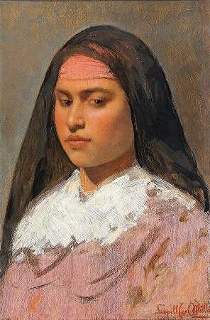 利奥波德·卡尔·穆勒的《东方女性肖像》