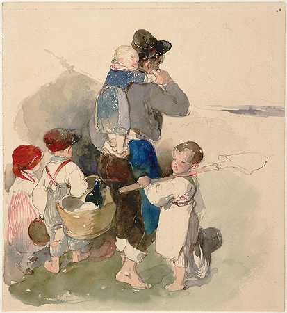 彼得·芬迪（Peter Fendi）的《孩子们在田间劳作的路上》