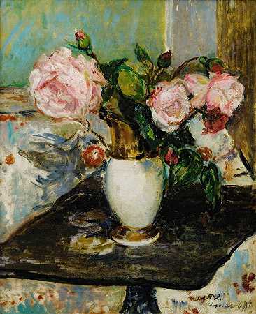 雅克·埃米尔·布兰奇的《花瓶里的花》
