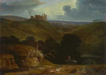 约翰·马丁的《城堡风景》