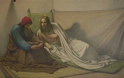 爱德华·冯·施泰因的《基督与尼哥底母》