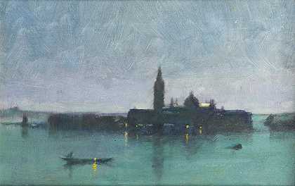 詹姆斯·杰布萨·香农（James Jebusa Shannon）的《威尼斯月光泻湖圣乔治·马焦尔》（San Giorgio Maggiore From The Lagoon By Moonlight）