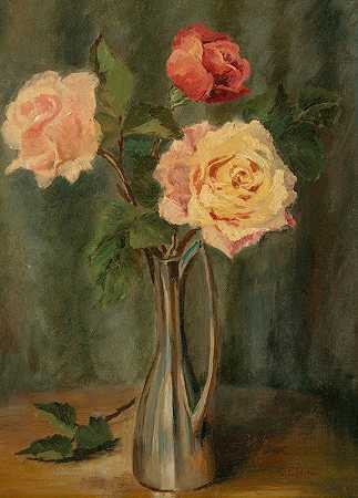 查尔斯·伊桑·波特的《玫瑰静物》