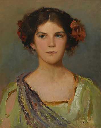 道格拉斯·沃尔克的《艺术家女儿的肖像》