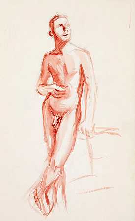 Magnus Enckell的《裸体男人》