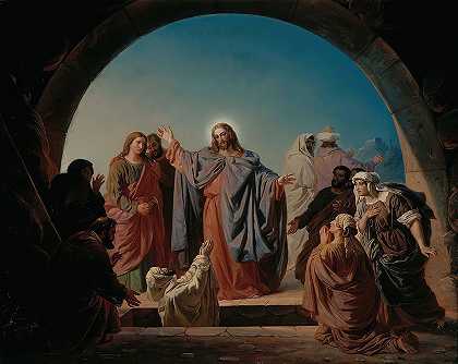 罗伯特·威廉·埃克曼的《耶稣唤醒拉撒路》