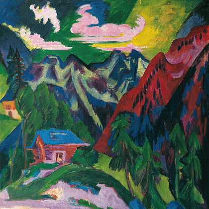 恩斯特·路德维希·凯尔希纳（Ernst Ludwig Kirchner）的《Klosterser Berge》