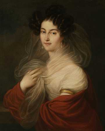 《塞琳娜·拉齐维·内·苏利斯特罗夫斯卡（1805–1836）肖像》，弗朗西塞克·科萨韦里·兰皮（Franciszek Ksawery Lampi）