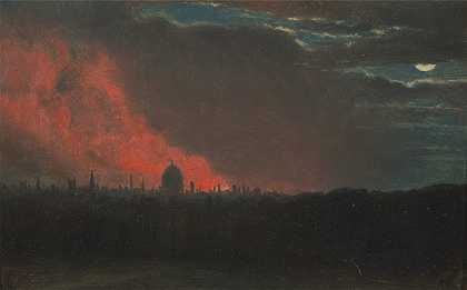 《伦敦大火，约翰·康斯特布尔从汉普斯特德看》
