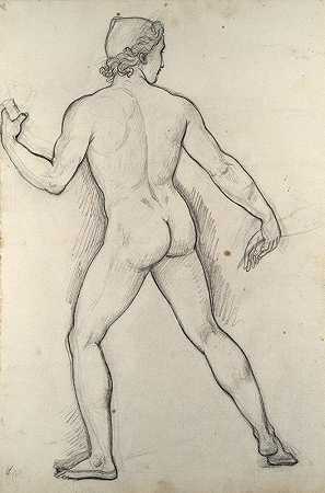 约瑟夫·费迪南德·兰克雷农的《男性裸体，研究“卡斯特和波卢克斯解放海伦”》
