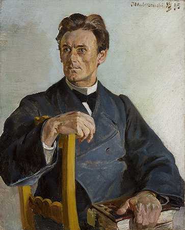 雅切克·马尔切夫斯基（Jacek Malczewski）的《亨利克·拉多米斯基神父肖像》（约1870年–1925年后）