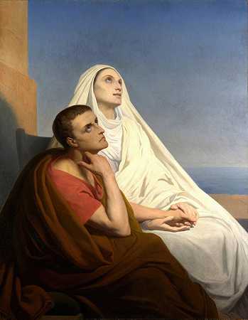 《圣奥古斯丁和莫妮卡》作者：Ary Scheffer