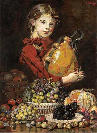“莫娜罗莎，画家的女儿，马丁·蒙尼肯达姆饰演的水果销售商