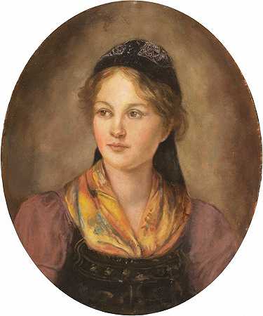 弗朗茨·冯·德弗雷格的女孩肖像