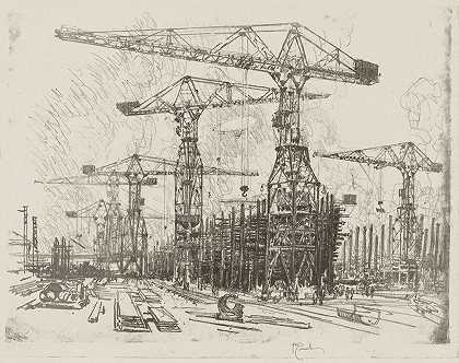 约瑟夫·彭内尔的《旧造船厂》
