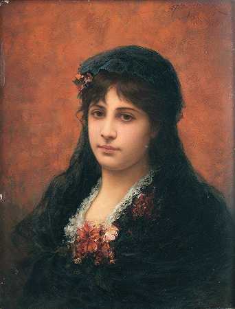 埃米尔·艾斯曼·塞梅诺夫斯基的《西班牙女人肖像》