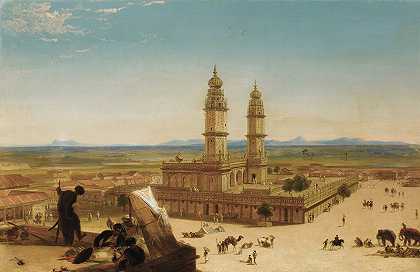 阿尔贝托·帕西尼的《东方风景与清真寺》