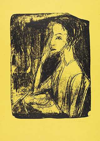 恩斯特·路德维希·凯尔希纳的《奈利·费尔夫人肖像》