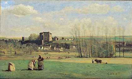 “La Ferté-Milon的风景”，让·巴蒂斯特·卡米尔·科罗著