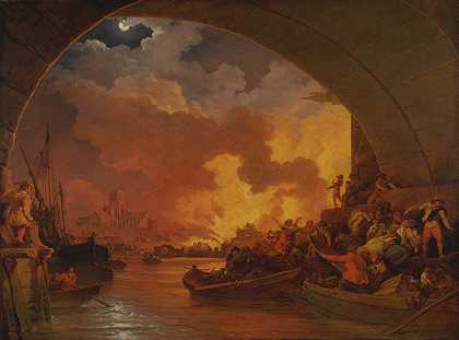 菲利普·雅克·德·卢瑟堡的《伦敦大火》