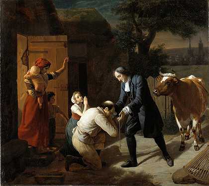 路易·赫森特（Louis Hersent）的《费内隆将一头被偷的奶牛还给农民》（Fénélon）