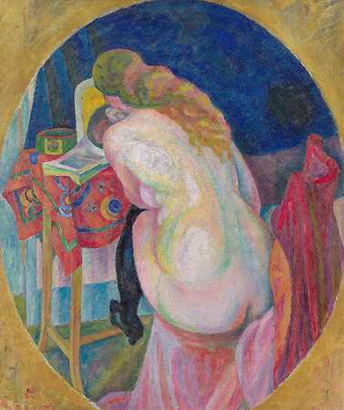 罗伯特·德劳奈的《裸体女人》