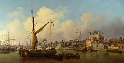 塞缪尔·斯科特的《泰晤士河和伦敦塔》