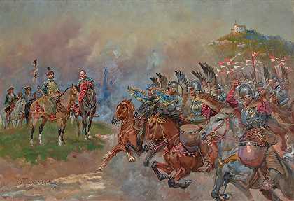 沃伊切赫·科萨克的《波兰骠骑兵在约翰三世·索比斯基国王面前天堂》