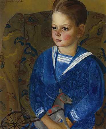 鲍里斯·格里戈里耶夫的《穿水手服的男孩》