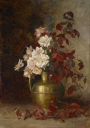 玛格丽特·约瑟夫的《玫瑰花束》