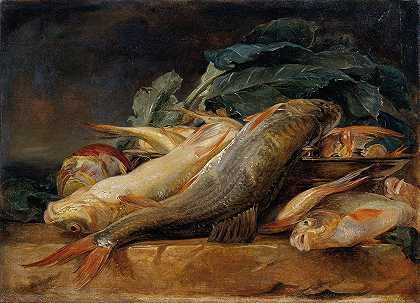 约瑟夫·诺伊格鲍尔的《鱼的静物》