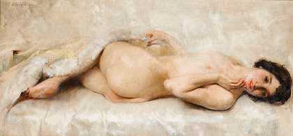 Luigi Serralunga的《裸体躺卧》